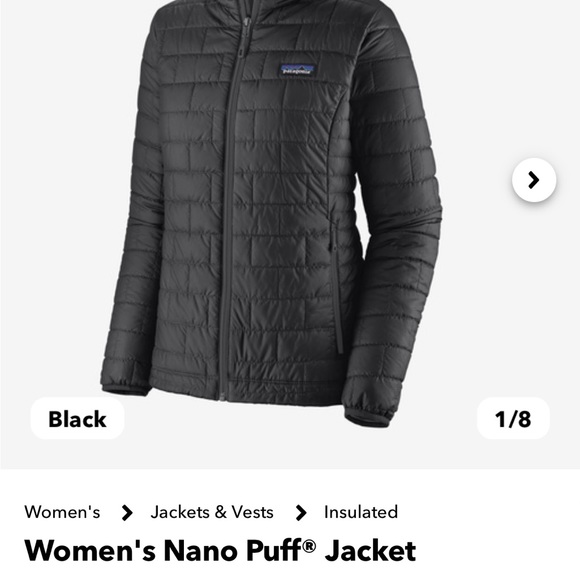 Patagonia women’s nano puffer jacket - Picture 6 of 6